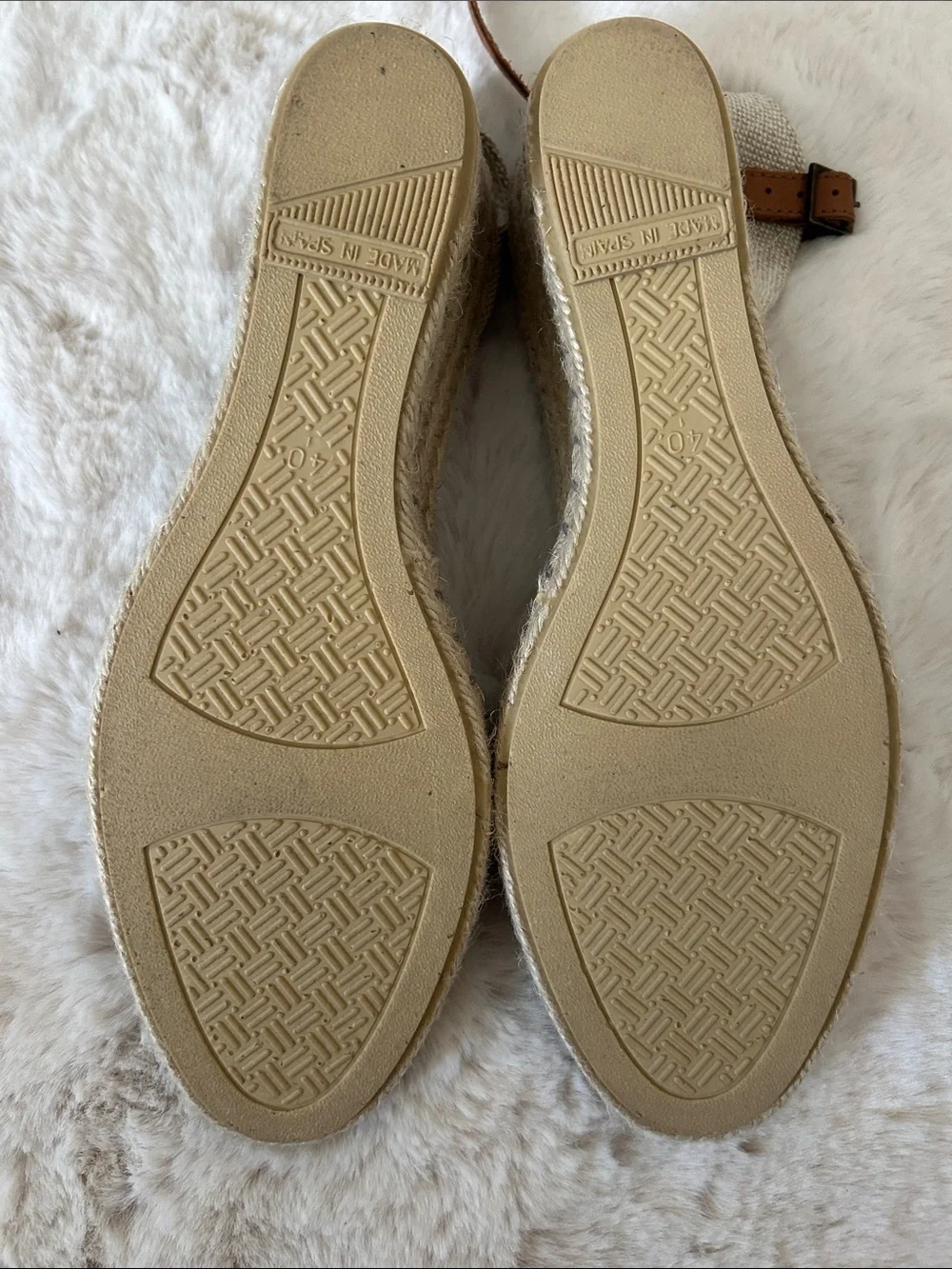 Neutral Taupe Espadrille Wedge Sandals with Ankle Strap made in Spain 🇪🇸